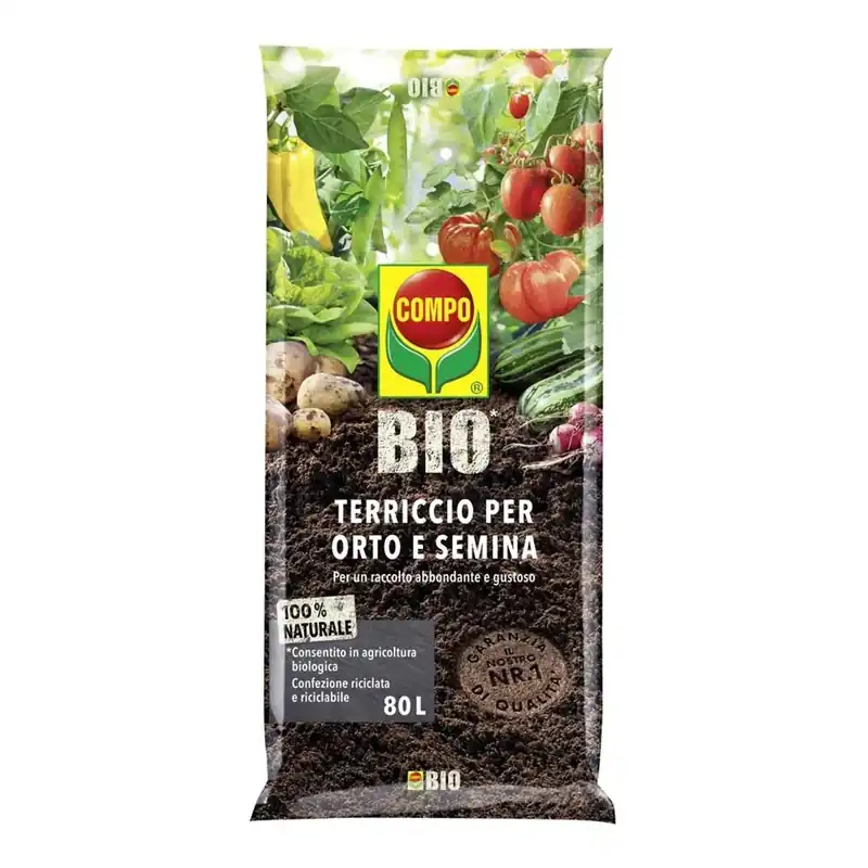 Terriccio Orto e Semina COMPO BIO 10 l