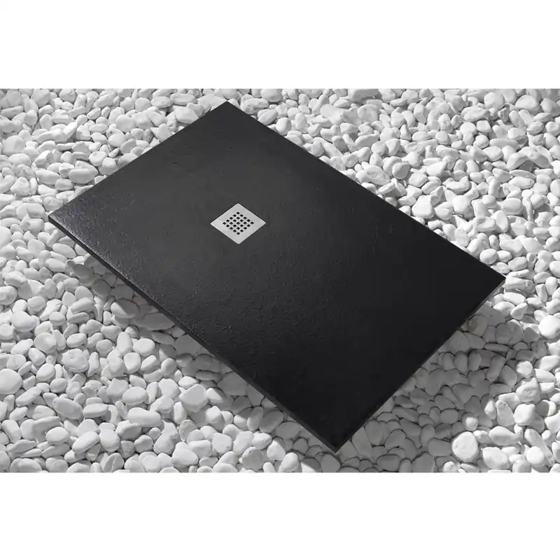 Piatto doccia Newstone 170 cm x 80 cm nero