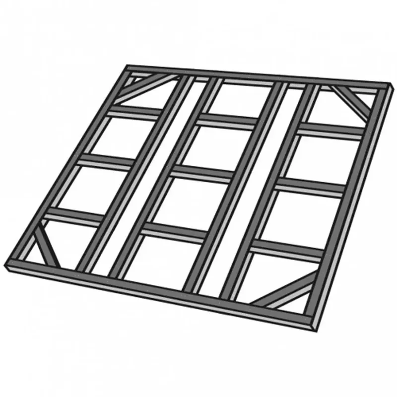 Telaio per pavimento in acciaio galvanizzato per CA006 308x250 cm