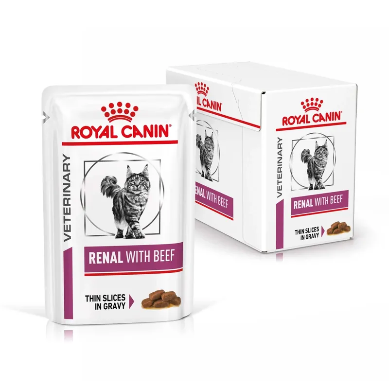 Cibo umido per gatti Royal Canin Renal manzo 12x85 g