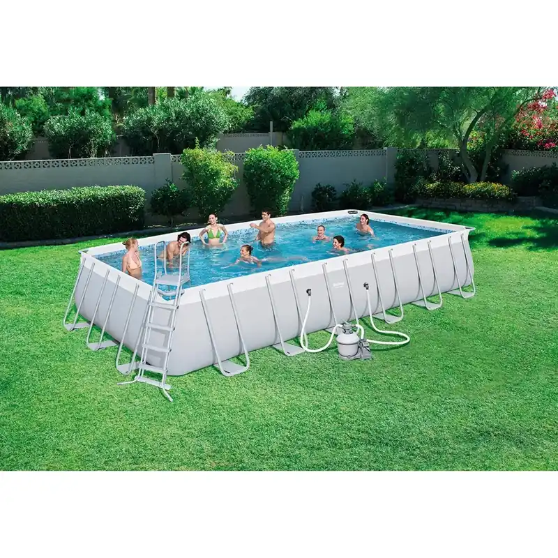Piscina Power Steel Bestway con filtro a sabbia 732x366x132 cm