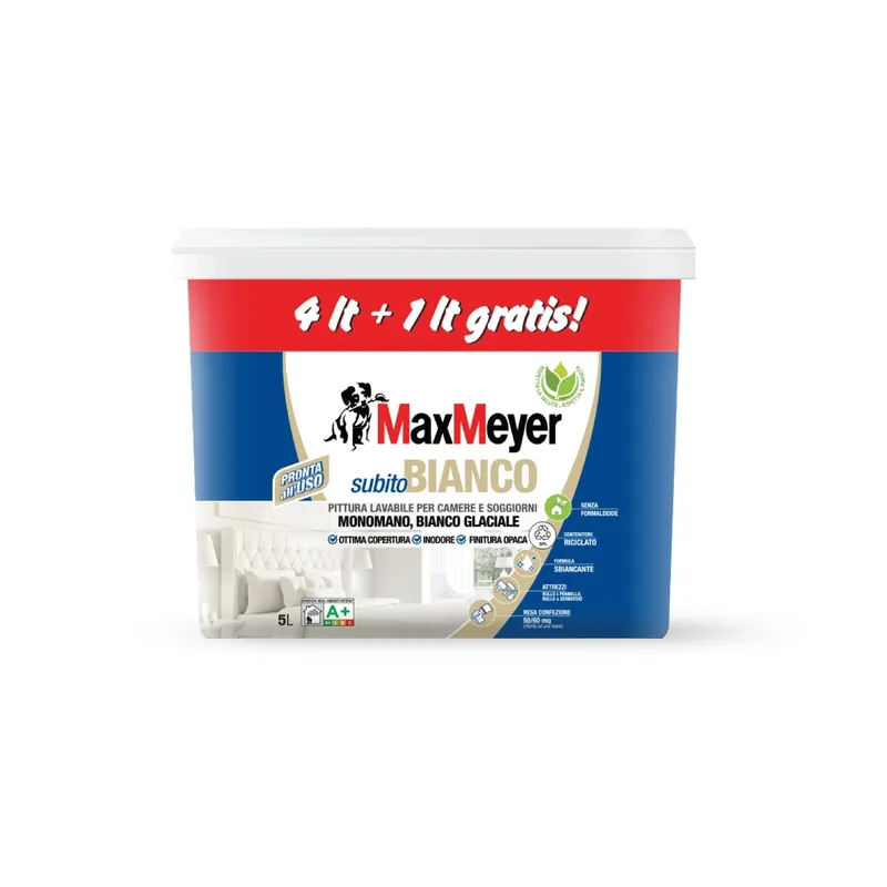 Pittura MaxMeyer A+ subito bianco 4+1 l
