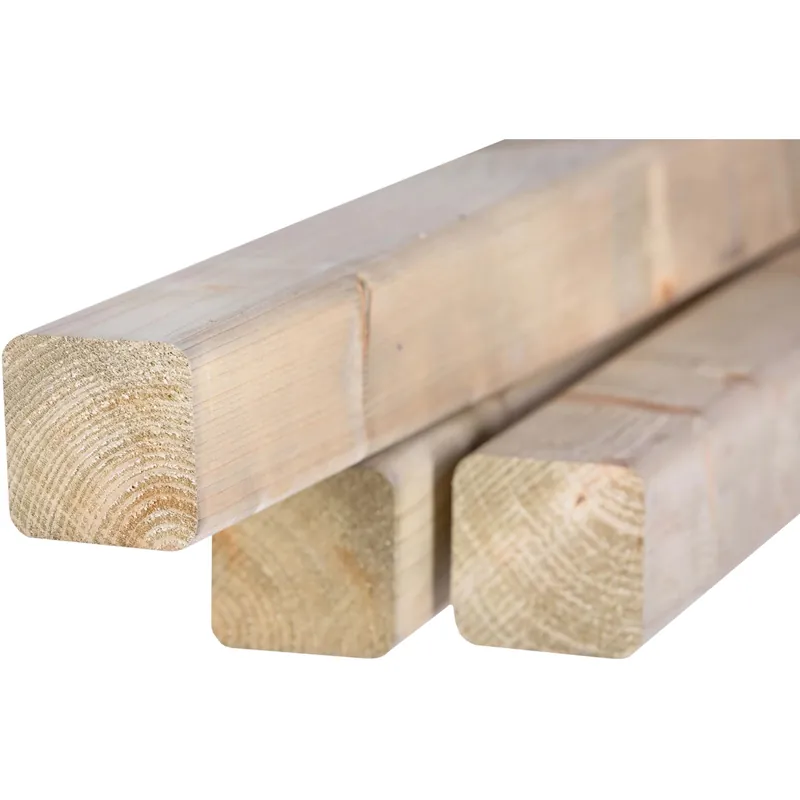 Palo quadro in legno Ø 7 x H 200 cm