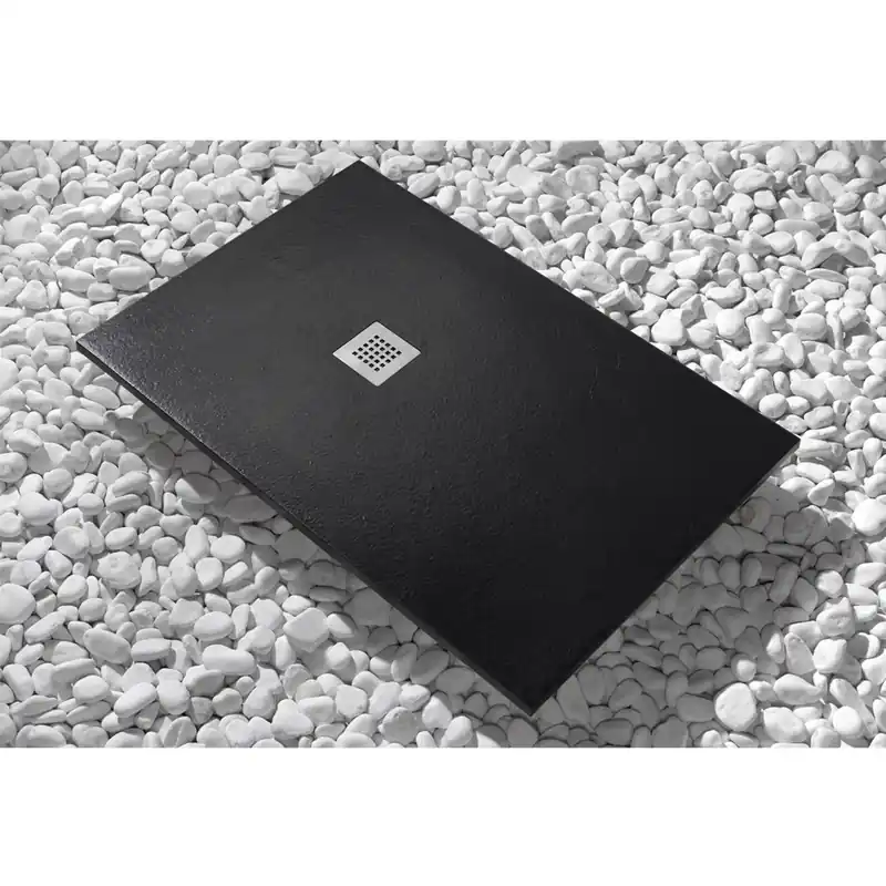Piatto doccia Newstone 120 cm x 80 cm nero