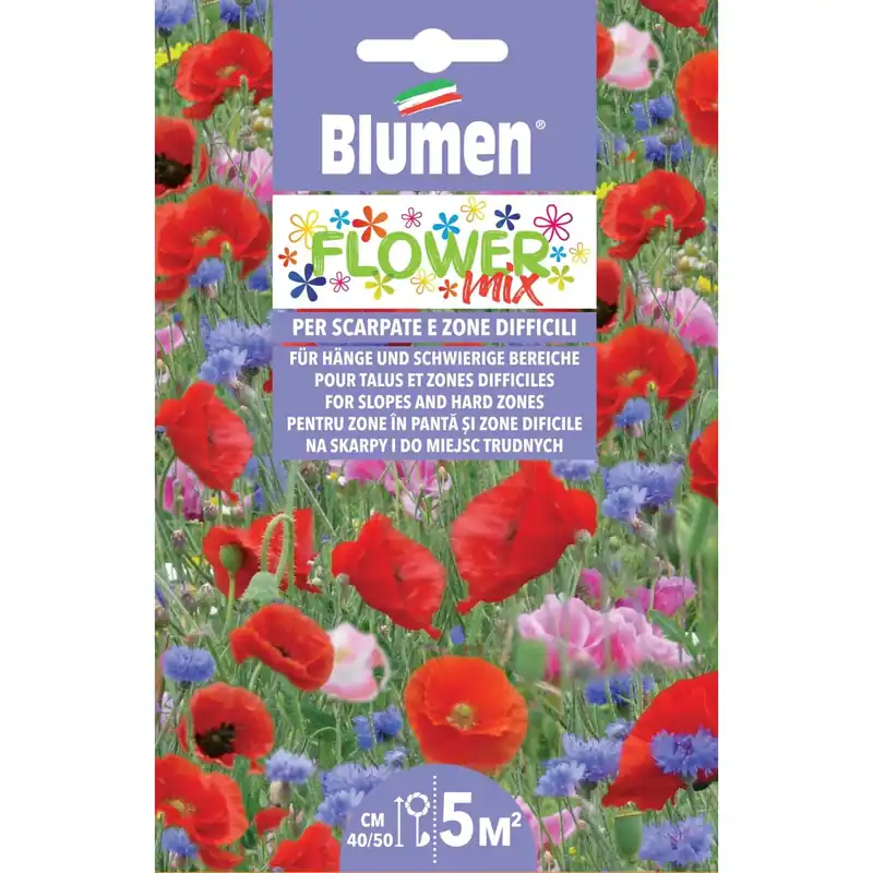 Semi mix di fiori per scarpate e zone difficili