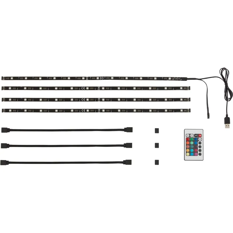 Strisce LED con attacco USB e telecomando 50 cm