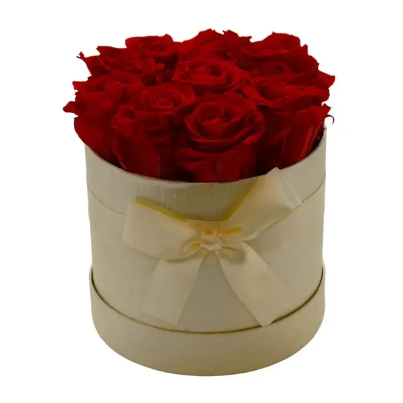Composizione rosa stabilizzata scatola 11 rose