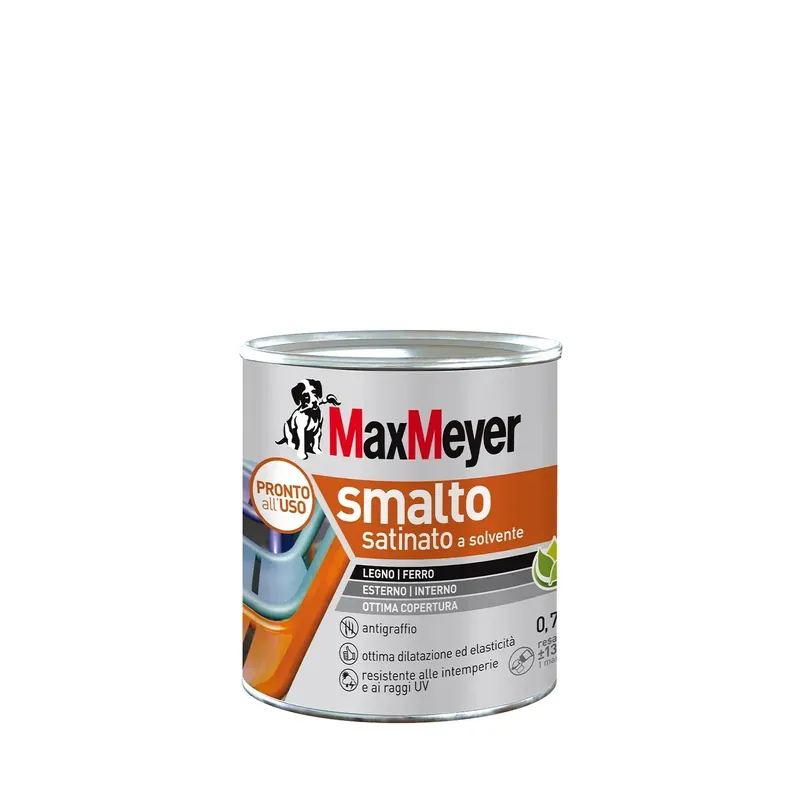 Smalto a solvente satinato MaxMeyer rosso 0,75 l
