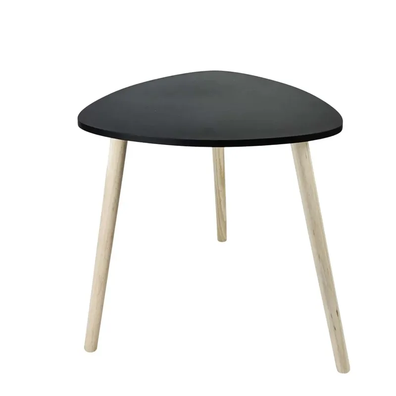 Tavolino in mdf nero 48x48xH46 cm
