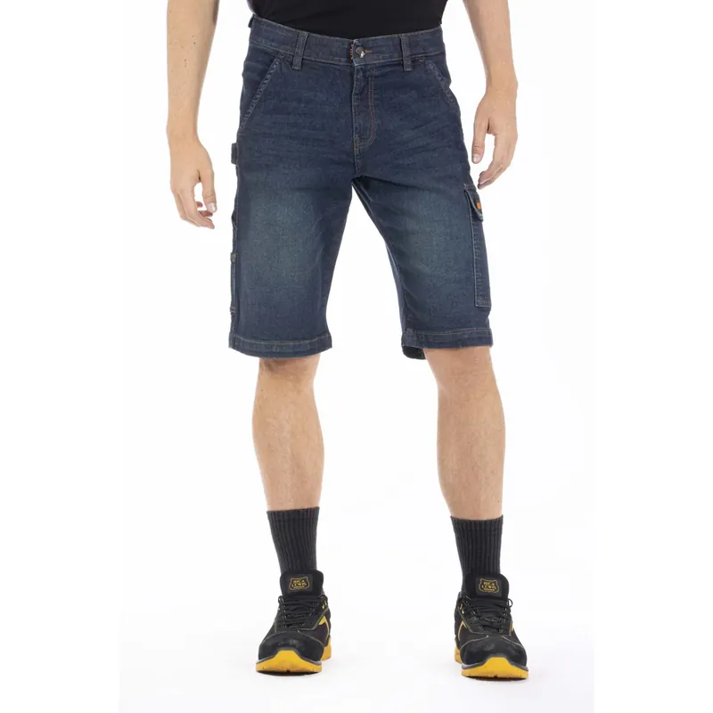 Bermuda stile carpenter in denim Sun Stone Stretch tg 46