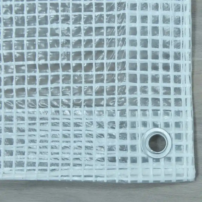 Telo occhiellato retinato Tenax Cover All polietilene 2x3 m bianco-trasparente