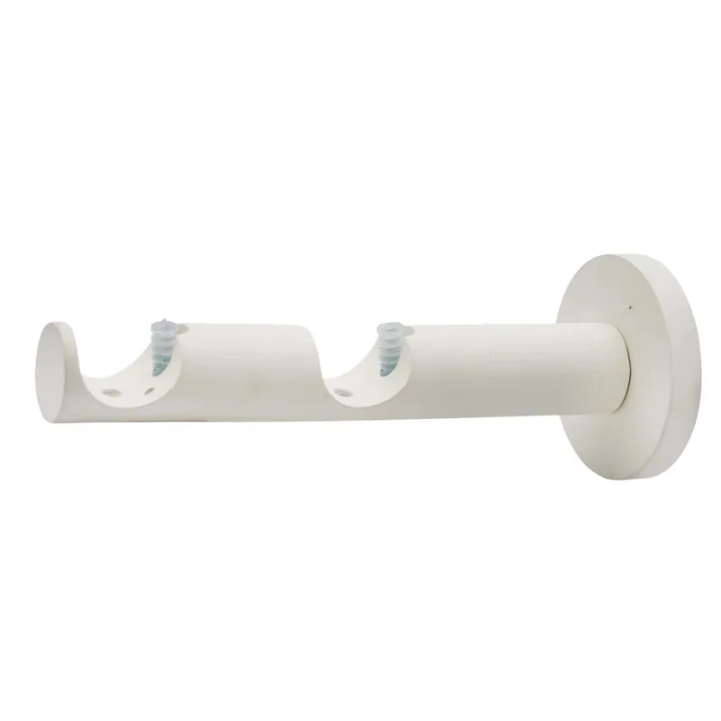 Supporto a parete per profilo tondo 2 vie avorio Ø 2 cm L 6,5 cm