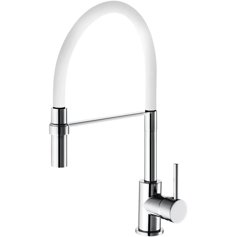 Rubinetto cucina monocomando Winter canna alta bianco