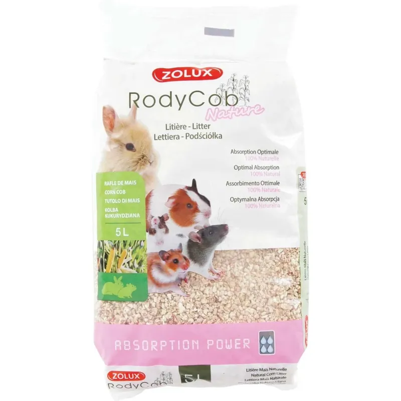 Lettiera vegetale per roditori mais naturale 5 l