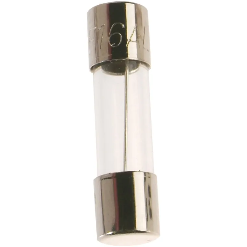 Fusibili in vetro ø 5x20 mm 250 V~ (2A, 2,5A, 3,15A, 4A, 6,3A) 15 pz