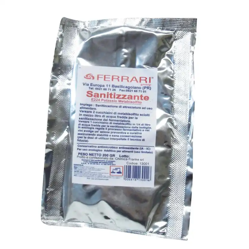 Sanitizzante in polvere per attrezzature uso alimentare 200 g