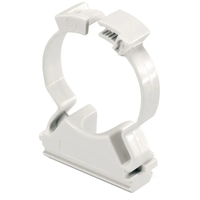 Clips fissatubo a collare per tubi Ø 16 mm grigio 15 pz