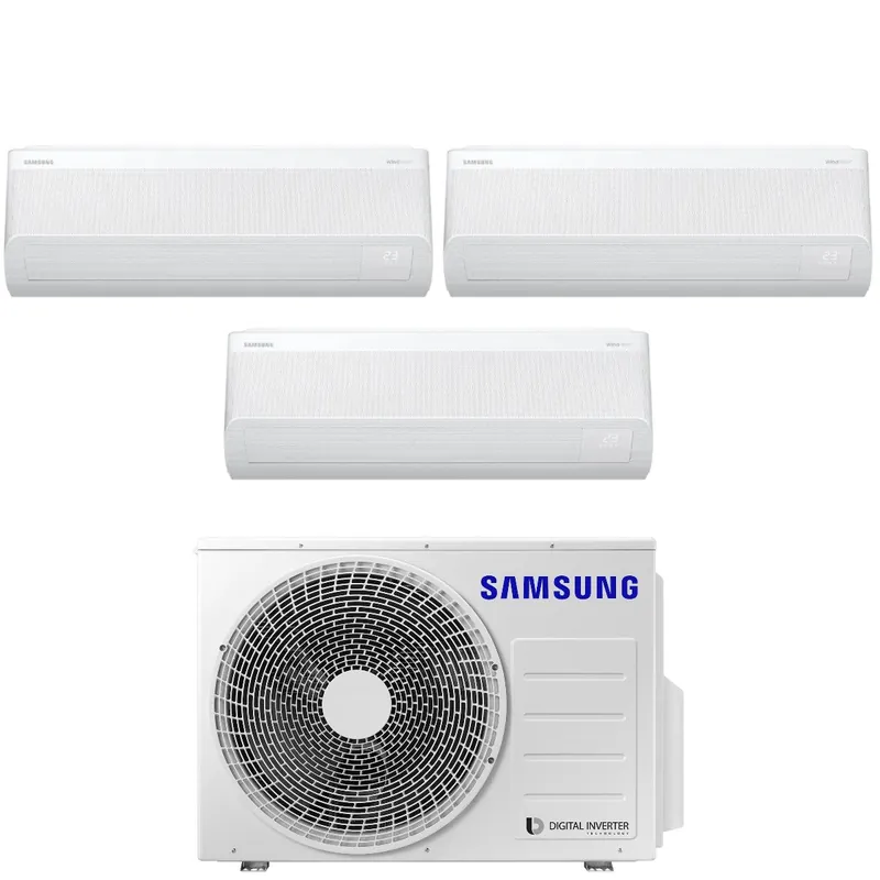 Climatizzatore Condizionatore Samsung Trial Split Inverter serie WINDFREE AVANT S2 7+7+18 con AJ068TXJ3KG R-32 Wi-Fi Integrato 7000+7000+18000
