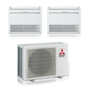 Condizionatore Dual Split Mitsubishi Electric Console MSZ-KT 9+9 con MXZ-2F53VF R-32 Wi-Fi Optional