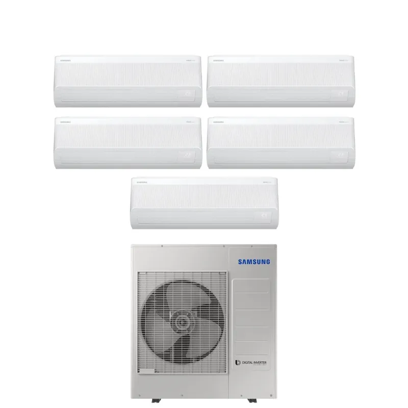 Climatizzatore Condizionatore Samsung Penta Split Inverter serie WINDFREE AVANT S2 7+7+7+9+18 con AJ100TXJ5KG R-32 Wi-Fi Integrato 7000+7000+7000+9000+18000