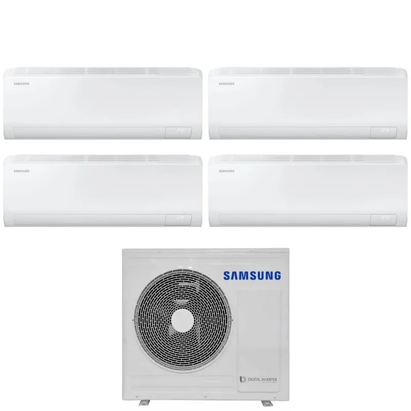 Climatizzatore Condizionatore Samsung Quadri Split Inverter serie CEBU S2 7+7+9+12 con AJ080TXJ4KG R-32 Wi-Fi integrato 7000+7000+9000+12000