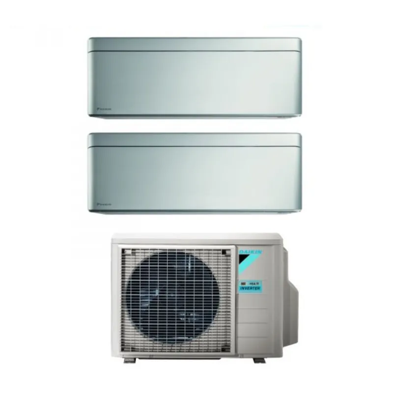 Condizionatore Dual Split Daikin Stylish Total Silver 12+12 con 2MXM50A R-32 Wi-Fi Integrato Grigio Garanzia Italiana