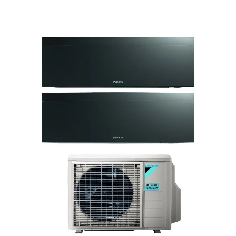 Condizionatore Dual Split Daikin Emura Black III 7+18 con 2MXM50A R-32 Wi-Fi Integrato Nero Garanzia Italiana