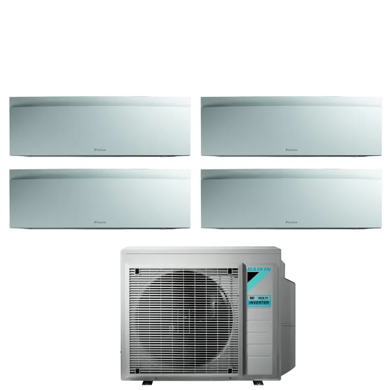 Climatizzatore Condizionatore Daikin Bluevolution Quadri Split Inverter serie EMURA WHITE III 9+12+12+18 con 4MXM80N R-32 Wi-Fi Integrato 9000+12000+12000+18000 Colore Bianco - Garanzia Italiana