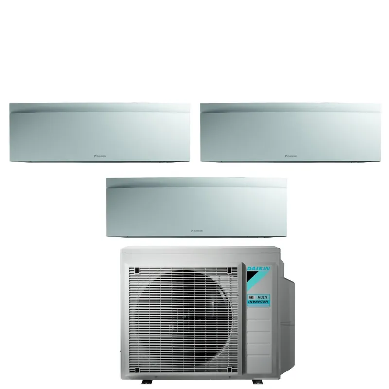 Climatizzatore Condizionatore Daikin Bluevolution Trial Split Inverter serie EMURA WHITE III 9+9+18 con 3MXM68A R-32 Wi-Fi Integrato 9000+9000+18000 Colore Bianco Opaco - Garanzia Italiana