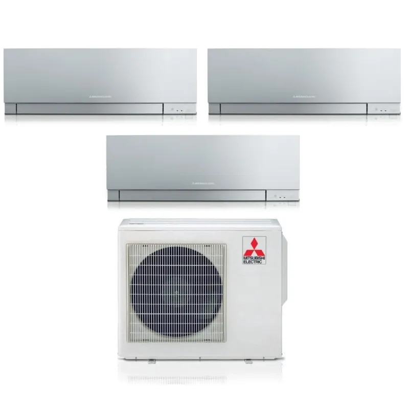 Condizionatore Mitsubishi Electric Trial Split Kirigamine Zen Silver 9000+12000+15000 con MXZ-3F68VF R-32 Wi-Fi Integrato