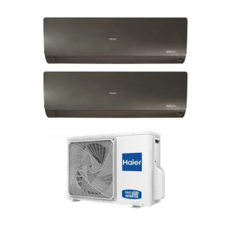 Condizionatore Dual Split Haier Flexis Plus Black 9+9 con 2U40S2SM1FA R-32 Wi-Fi Integrato Nero