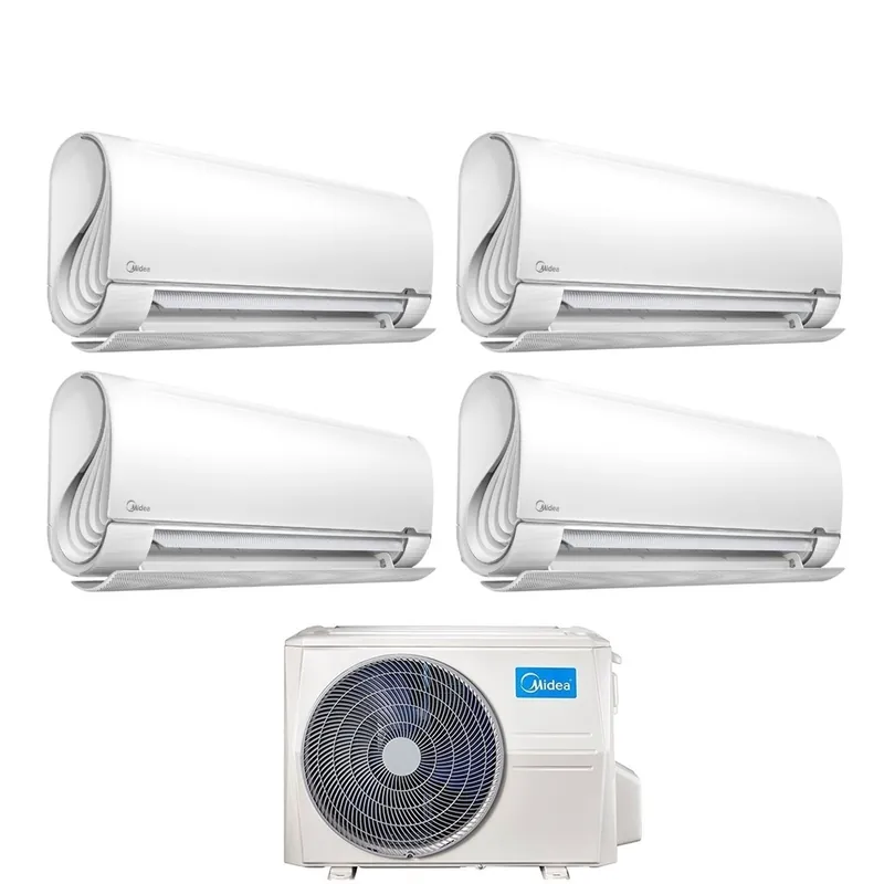 Condizionatore Quadri Split Midea BreezeleSS+ 9+9+12+12 con M4OE-28HFN8-Q R-32 Wi-Fi Integrato