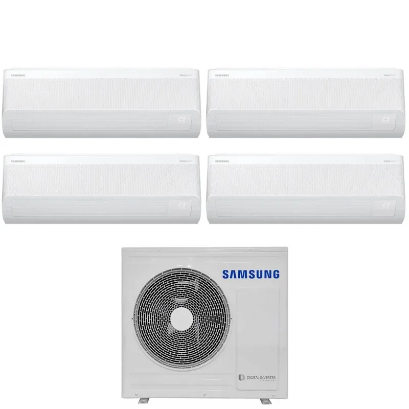 Climatizzatore Condizionatore Samsung Quadri Split Inverter serie WINDFREE AVANT S2 7+7+9+18 con AJ080TXJ4KG R-32 Wi-Fi Integrato 7000+7000+9000+18000