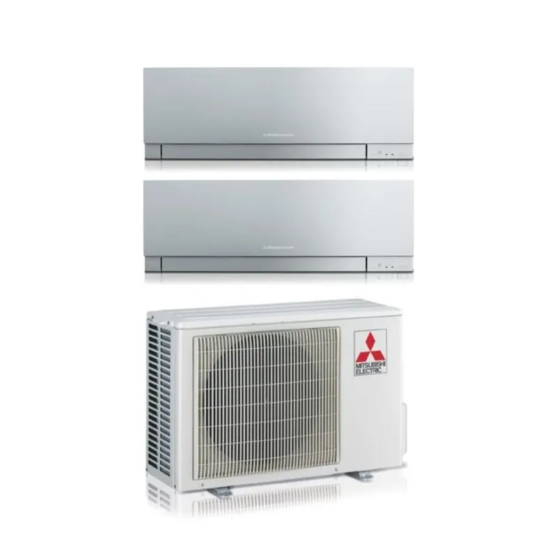 Condizionatore Dual Split Mitsubishi Electric Kirigamine Zen Silver 7+9 con MXZ-2F53VF R-32 Wi-Fi Integrato Argento