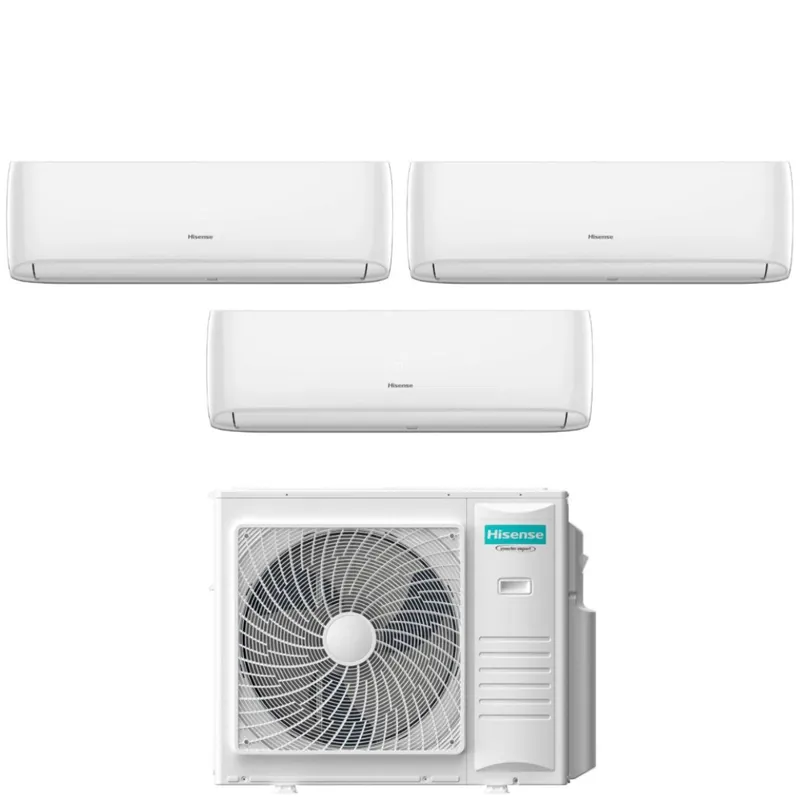 Condizionatore Trial Split Hisense Hi-Comfort 9+9+18 con 5AMW105U4RQC R-32 Wi-Fi Integrato