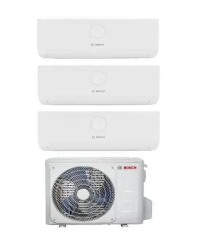 Climatizzatore Condizionatore Bosch Trial Split Inverter serie CLIMATE 3000i 7+12+12 con CL5000M 79\\/3 E R-32 Wi-Fi Optional 7000+12000+12000