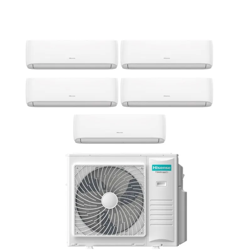 Condizionatore Penta Split Hisense Hi-Comfort 7+7+7+9+9 con 5AMW105U4RQC R-32 Wi-Fi Integrato
