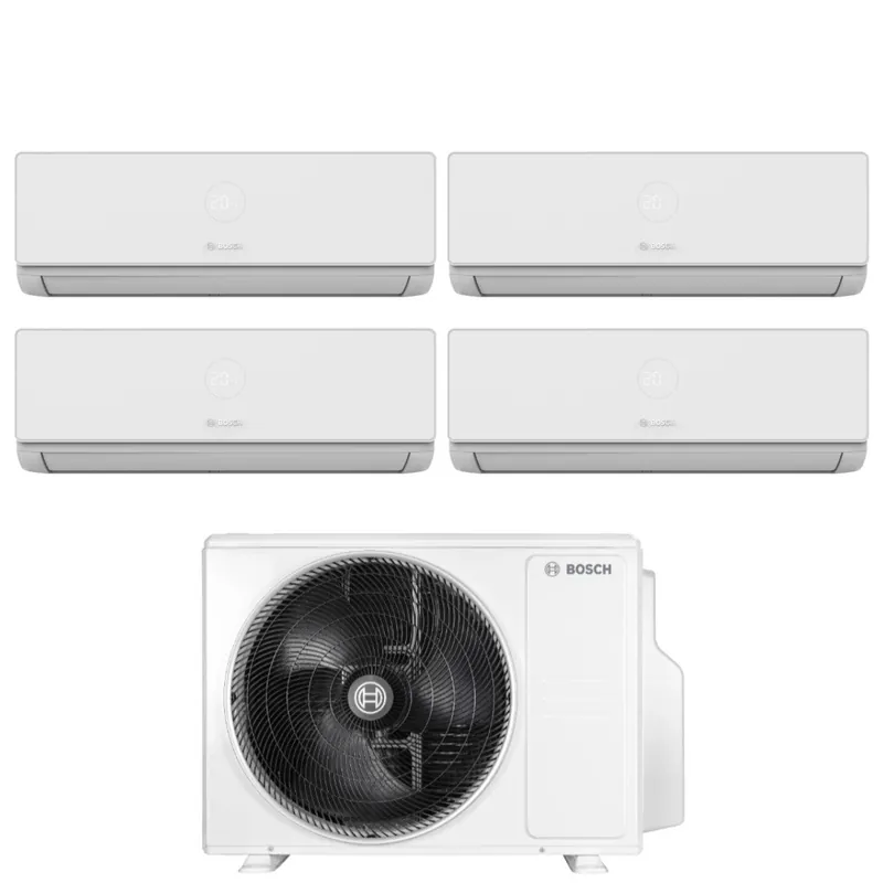 Condizionatore Quadri Split Bosch CLIMATE 4000i 9+9+9+12 con 5000M 82\\/4 E R-32 Wi-Fi Optional