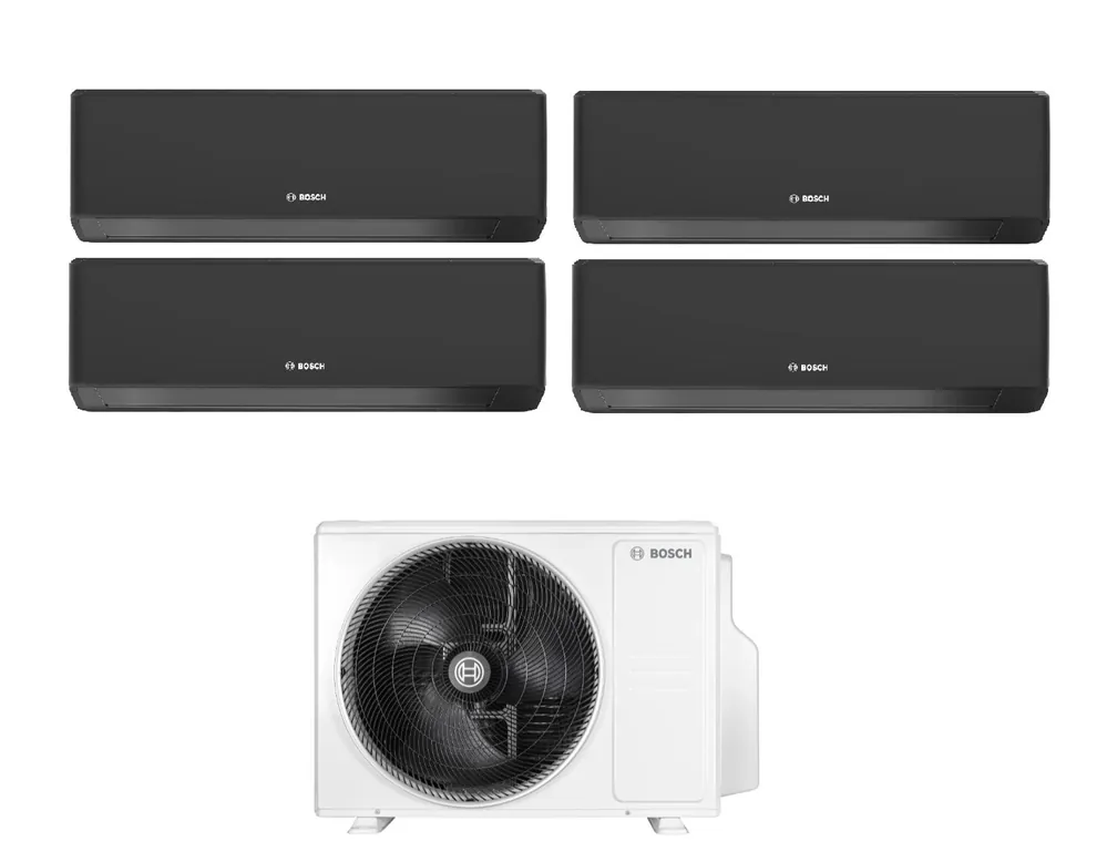 Condizionatore Quadri Split Bosch CLIMATE 7000i WHITE 7+7+9+18 con 5000M 82\\/4 E R-32 Wi-Fi Integrato