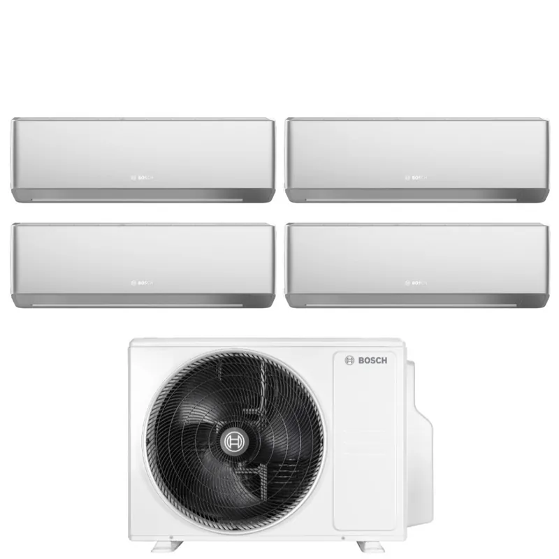 Condizionatore Quadri Split Bosch CLIMATE 7000i SILVER 7+7+7+18 con 5000M 105\\/4 E R-32 Wi-Fi Integrato