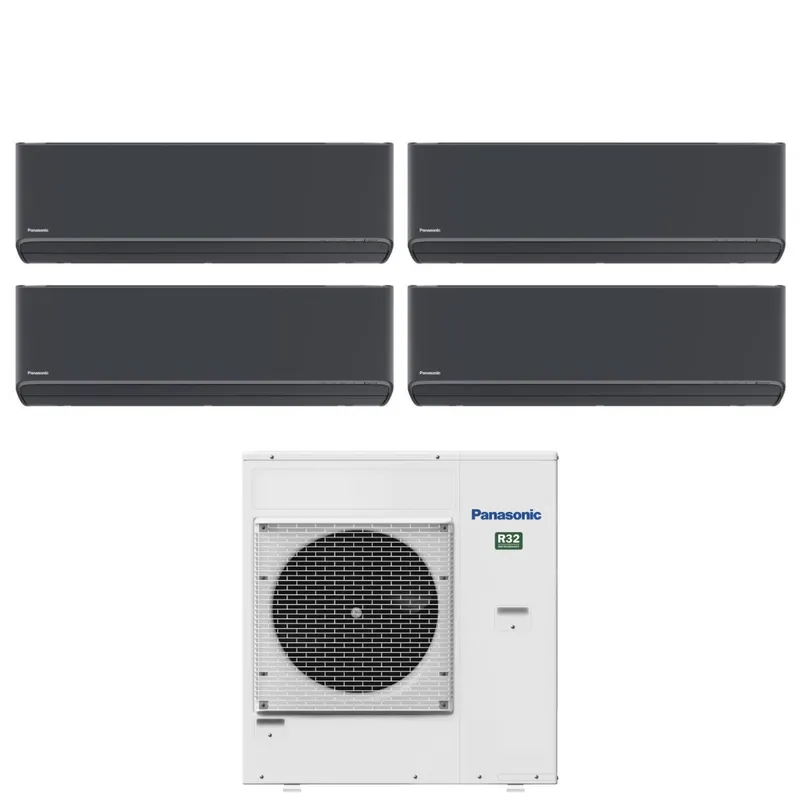 Condizionatore Quadri Split Panasonic Etherea 7+9+9+12 con CU-4Z80TBE R-32 Wi-Fi Integrato