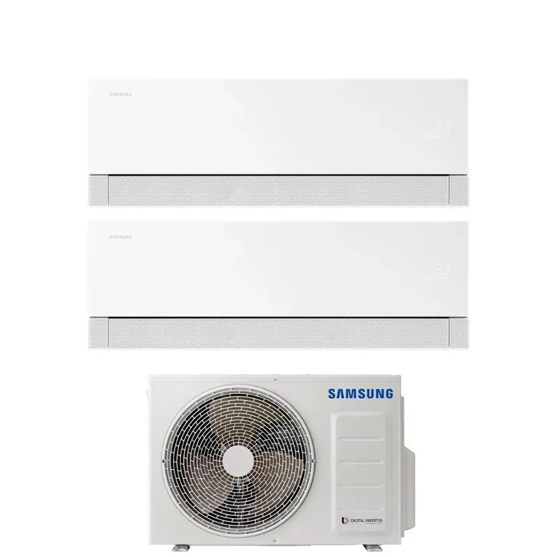 Condizionatore Dual Split Samsung WindFree Première White 12+12 con AJ050TXJ2KG R-32 Wi-Fi Integrato