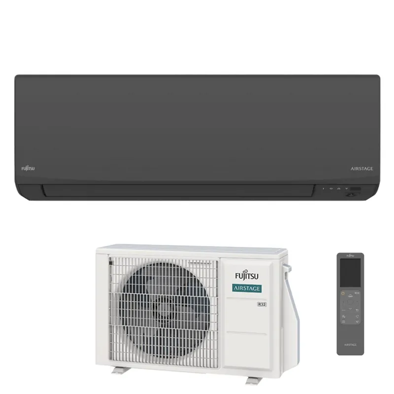 Condizionatore Fujitsu KJ Black 9000 Btu ASEH09KJCALB R-32 Wi-Fi Integrato