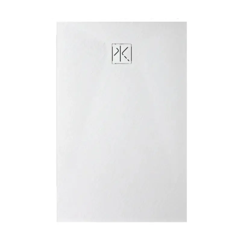 Piatto Doccia SFA Kinedo Pietraviva 120 x 80 cm in Resina Effetto Pietra Bianco Opaco