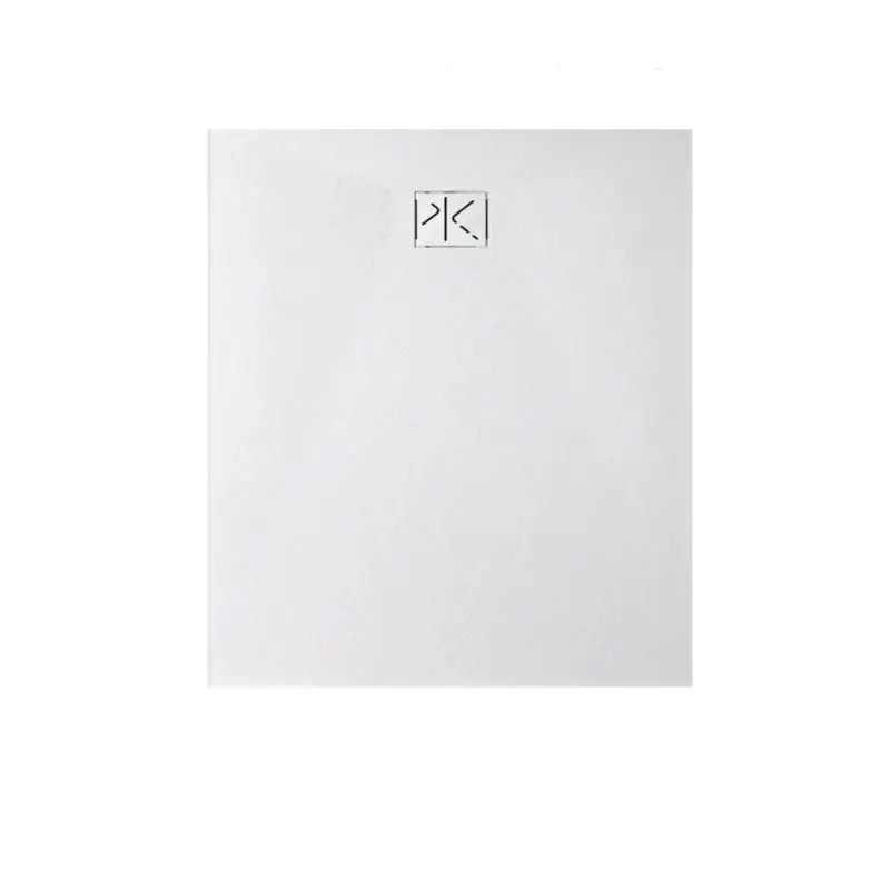 Piatto Doccia SFA Kinedo Pietraviva 100 x 80 cm in Resina Effetto Pietra Bianco Opaco