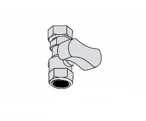 Vaillant Rubinetto dritto per allacciamento gas 009299