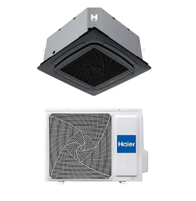Condizionatore a Cassetta 4 Vie Haier 620 Black 9000 Btu AB25S2SC2FA(H) R-32 Wi-Fi Integrato