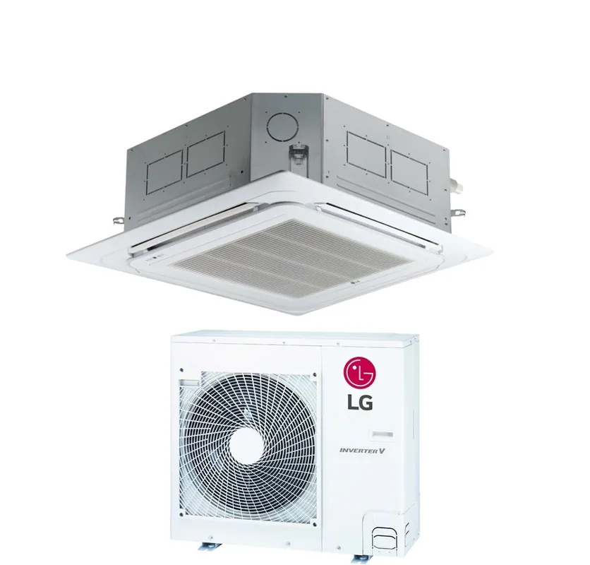 Condizionatore LG Cassetta a 4 Vie Inverter 30000 Btu UT30F R-32 Wi-Fi Optional con Comando a Filo e Pannello Incluso
