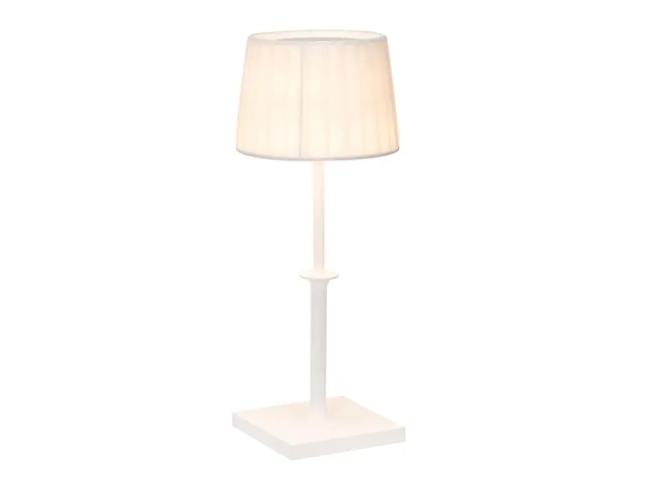 Poldina classic, lampada da tavolo ricaricabile - bianco