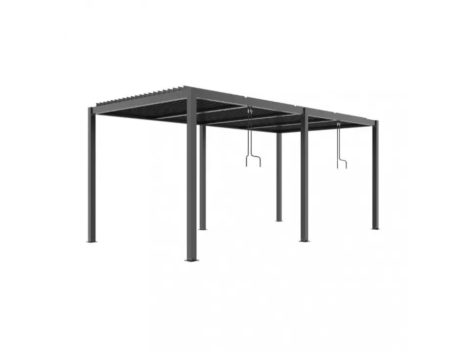 Pergola bioclimatica antracite 7,8x4